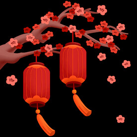 梅花 灯笼