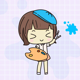 拿画笔的小画家