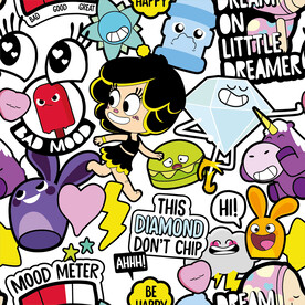 女孩和兔子 满版