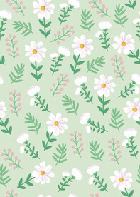 手绘花朵花卉树叶小清新