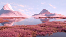 C4D场景海报背景