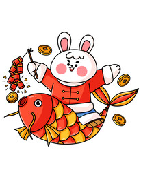 兔年锦鲤兔