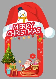 圣诞节拍照框