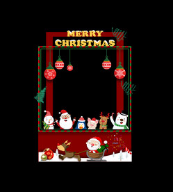 圣诞节拍照框