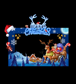 圣诞节拍照框