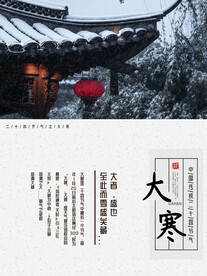 大寒海报