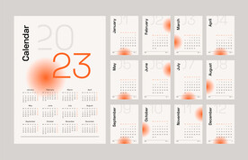 2023兔年日历设计