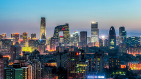 夜景下的北京