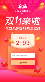 双11来了 活动广告