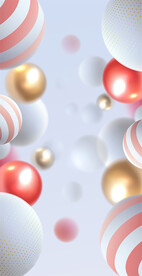 彩色球体几何元素光感背景