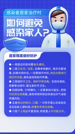 居家治疗防疫海报