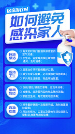 居家治疗防疫指南海报