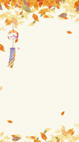 黄色小清新手绘背景