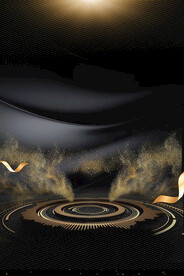 黑金大气华丽展板背景