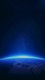 蓝色科幻星球表面