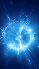 蓝色科技球体背景