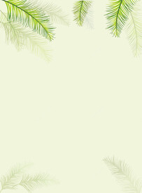 清新文艺绿叶背景
