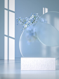 小清新蓝色背景