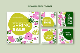 卡通花背景模板