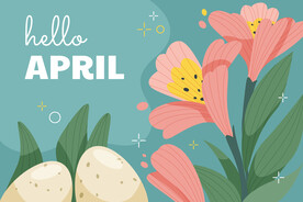 卡通花背景模板