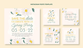 卡通花背景模板