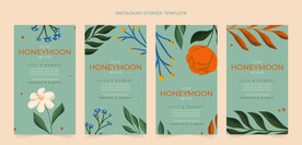 卡通花背景模板