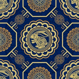 春节兔子素材兔子元素图案 