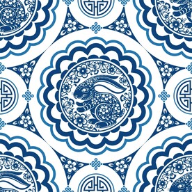 春节兔子素材兔子元素图案 