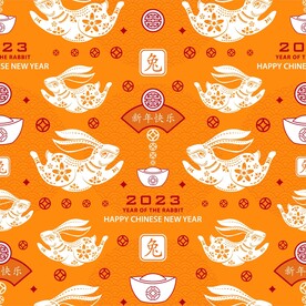 春节兔子素材兔子元素图案 