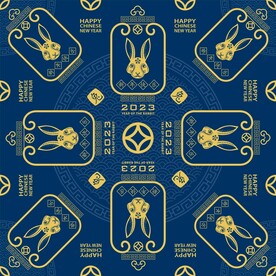 春节兔子素材兔子元素图案 