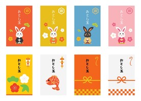 春节兔子素材兔子元素图案 