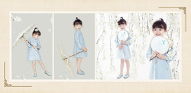 古风 儿童 版面