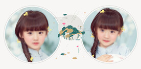 古风 儿童 版面