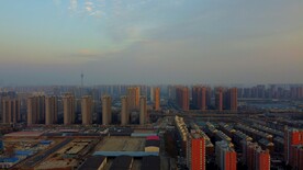 俯瞰郑州航拍城市