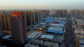 俯瞰郑州航拍城市河南文化大厦