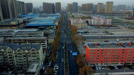 俯瞰郑州航拍城市