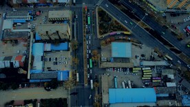 俯瞰郑州航拍城市新城东路