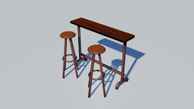 台球厅观球桌凳