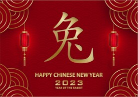 新年兔年贺岁2023主题贺岁素