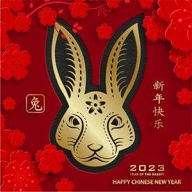 新年兔年贺岁2023主题贺岁素