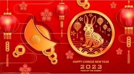 新年兔年贺岁2023主题贺岁素