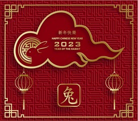 新年兔年贺岁2023主题贺岁素