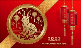 新年兔年贺岁2023主题贺岁素