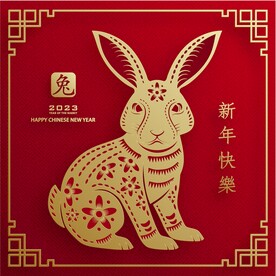  新年兔年贺岁2023主题贺岁