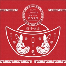  新年兔年贺岁2023主题贺岁