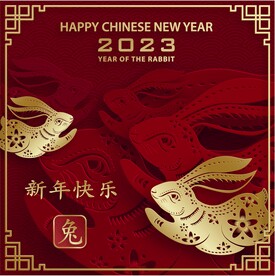  新年兔年贺岁2023主题贺岁