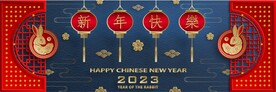 新年兔年贺岁2023主题贺岁素