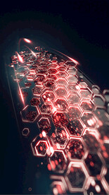 红色几何科技背景