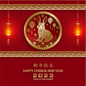 新年兔年贺岁2023主题贺岁素