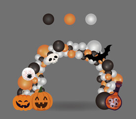 万圣节气球拱门